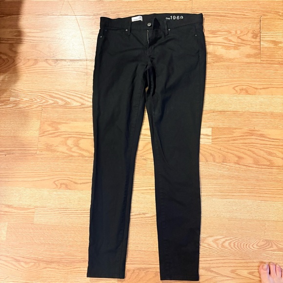 GAP 1969 Women's Black Legging Jeans Size 29 L - Picture 2 of 12